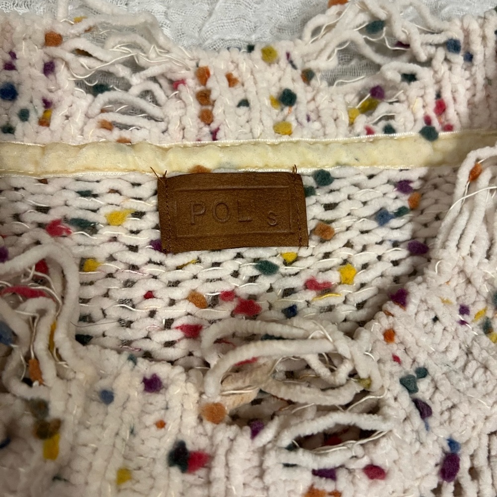 POL Distressed Confetti Sweater, Woman’s S - Picture 2 of 4
